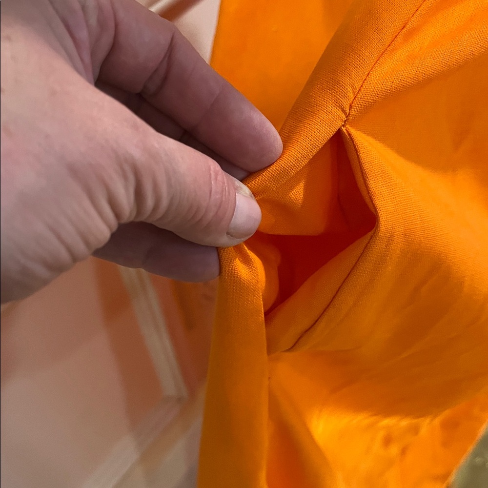 Tangerine o.p.t. Maribella Linen Blend Midi Dress in Orange Glow - Picture 6 of 8